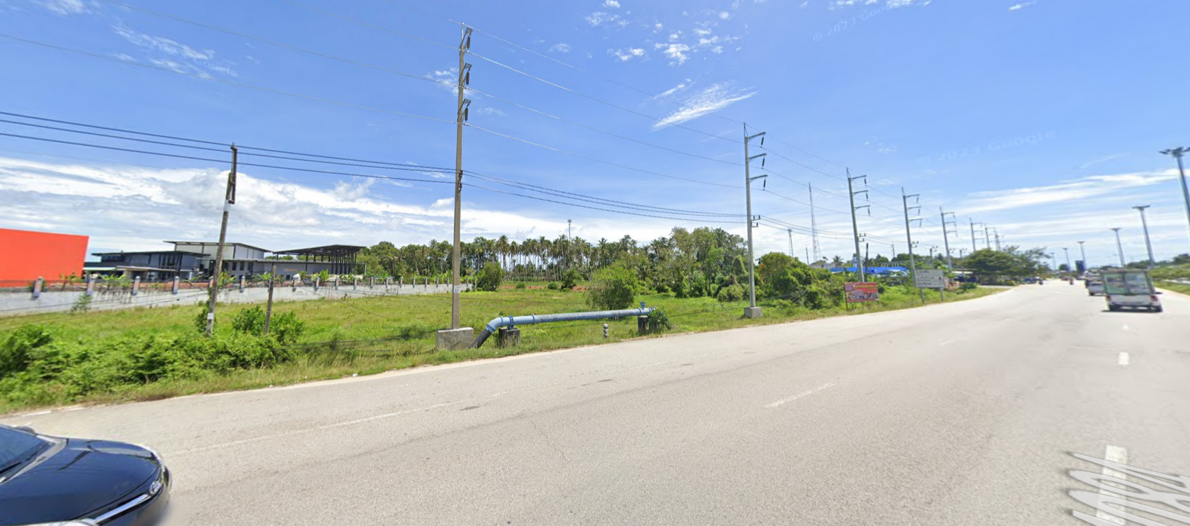 ขายที่ดินติดถนนใหญ่ บ้านปลักปลา ใกล้ Big C นราธิวาส 2 Km.