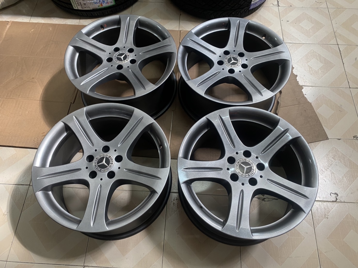 ล้อเบนซ์แท้ BENZ CLS 18" 5 ก้านแอ่นๆ