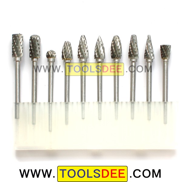ดอกเจียรคาร์ไบด์ แกน 3 มิล หัวเจียร ขนาด 6 มิล Double Cut