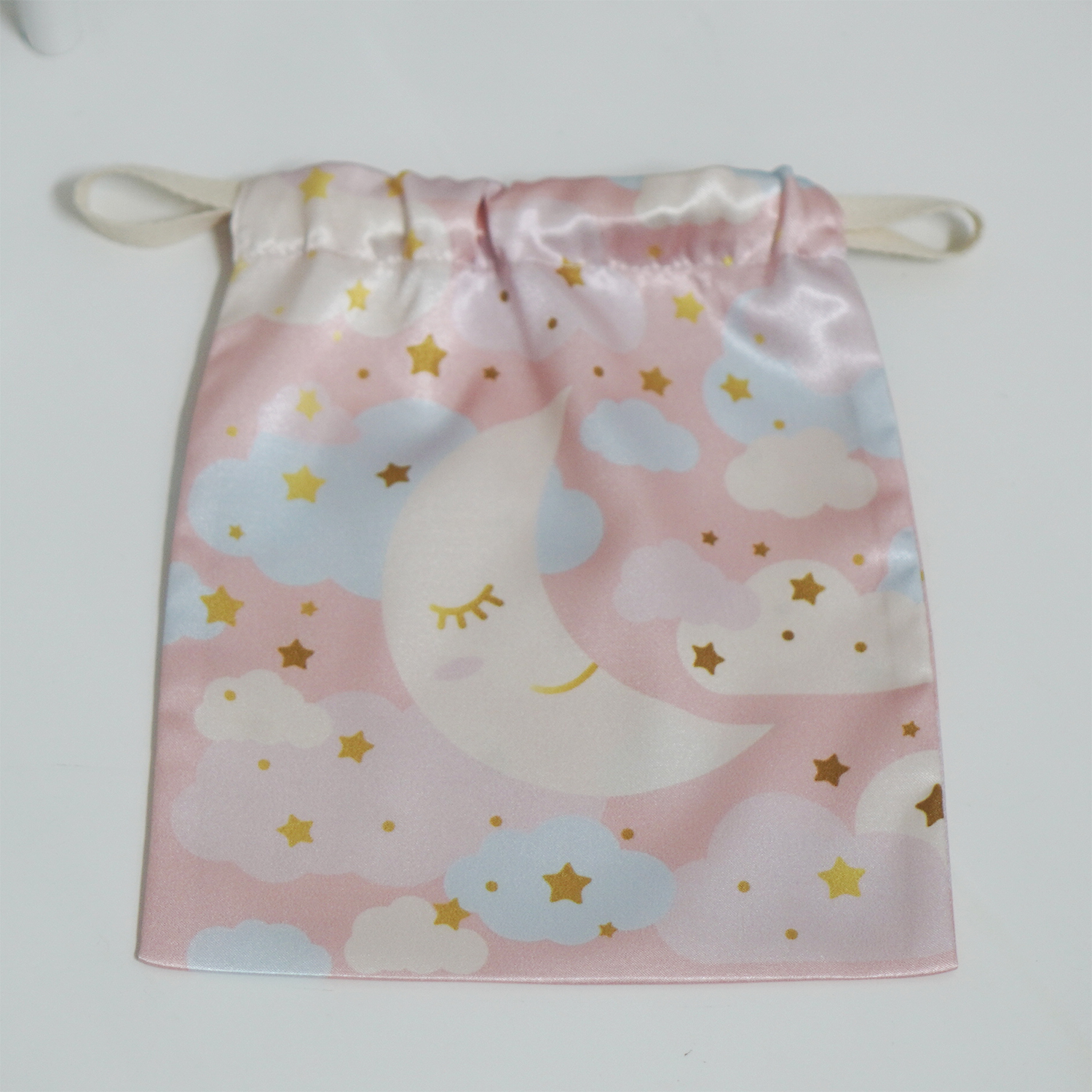 ผ้าคลุมให้นม สั่งทำใส่ชือ ลาย Moon - Peach