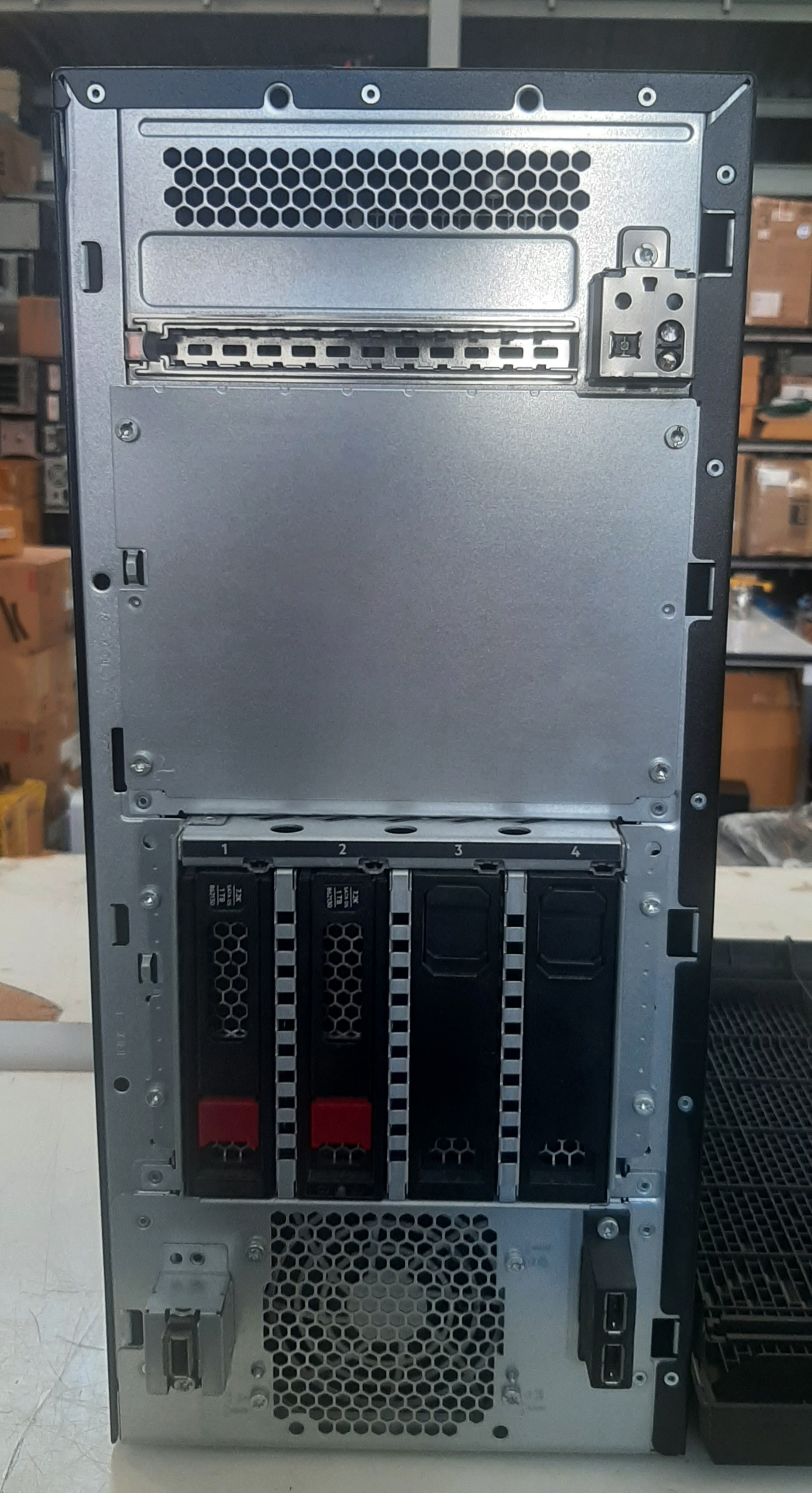 เซิร์ฟเวอร์มือสอง ประกันร้าน 1 เดือน HP ML110 Gen10 (Bronze 3106 Ram16GB HDD500GB x4)