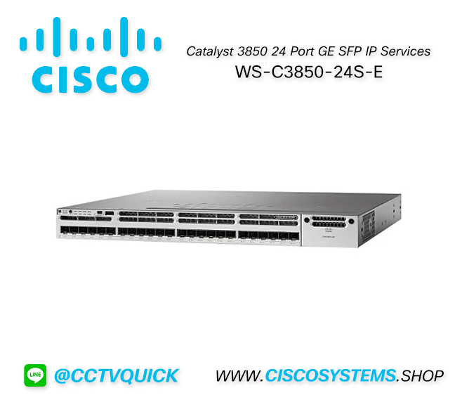 WS-C3850-24S-E (Cisco Catalyst 3850 24 Port GE SFP IP Services)
