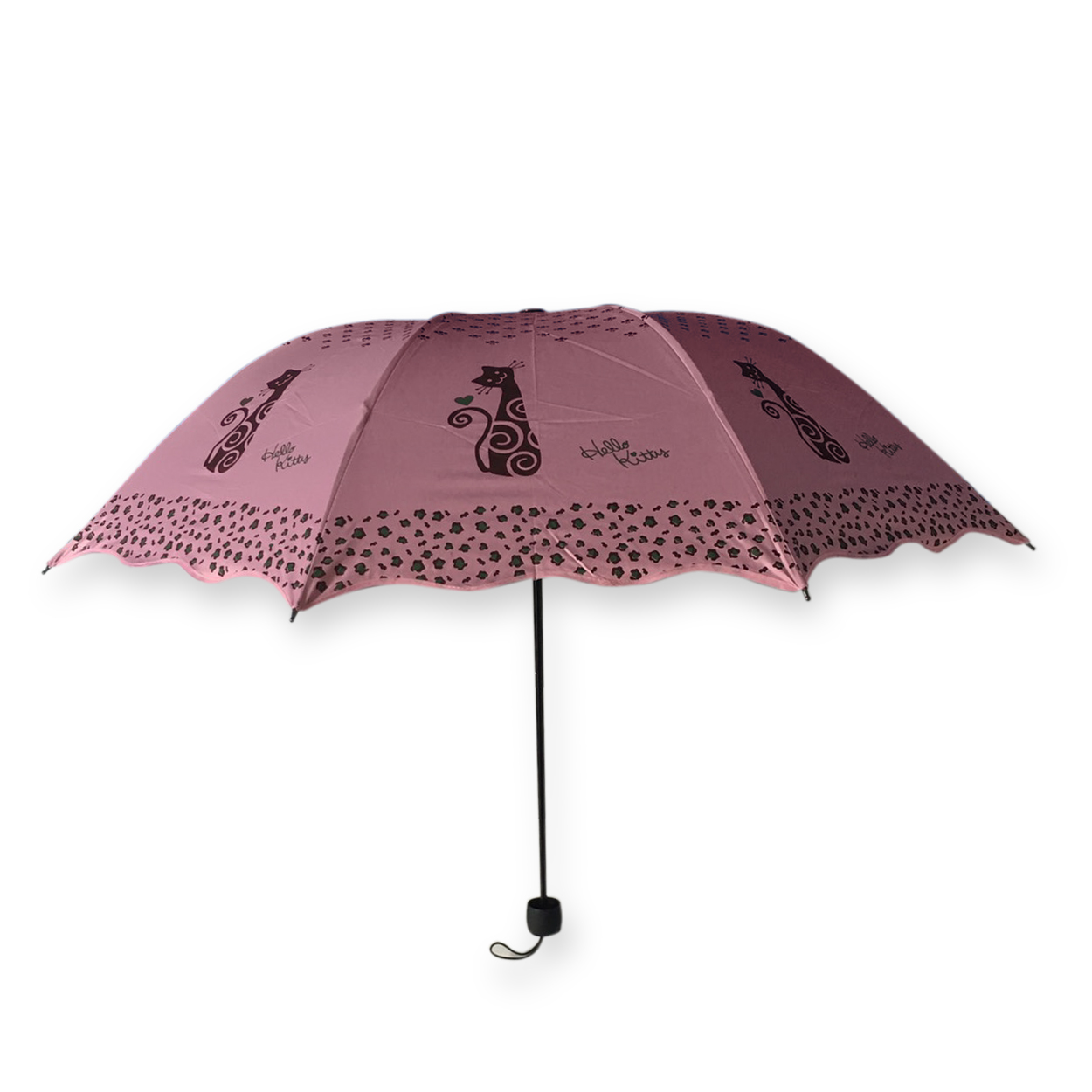 ร่มโค้งแฟชั่นยูวีดำรหัส 8034