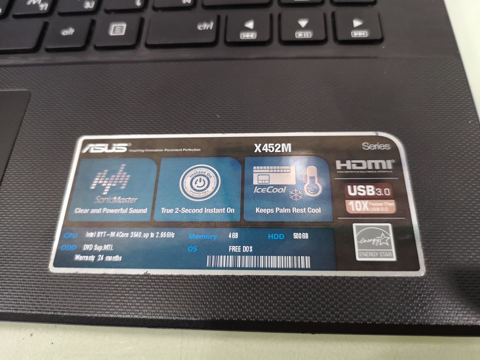 ASUS X452MJ แบตเตอรี่ใหม่