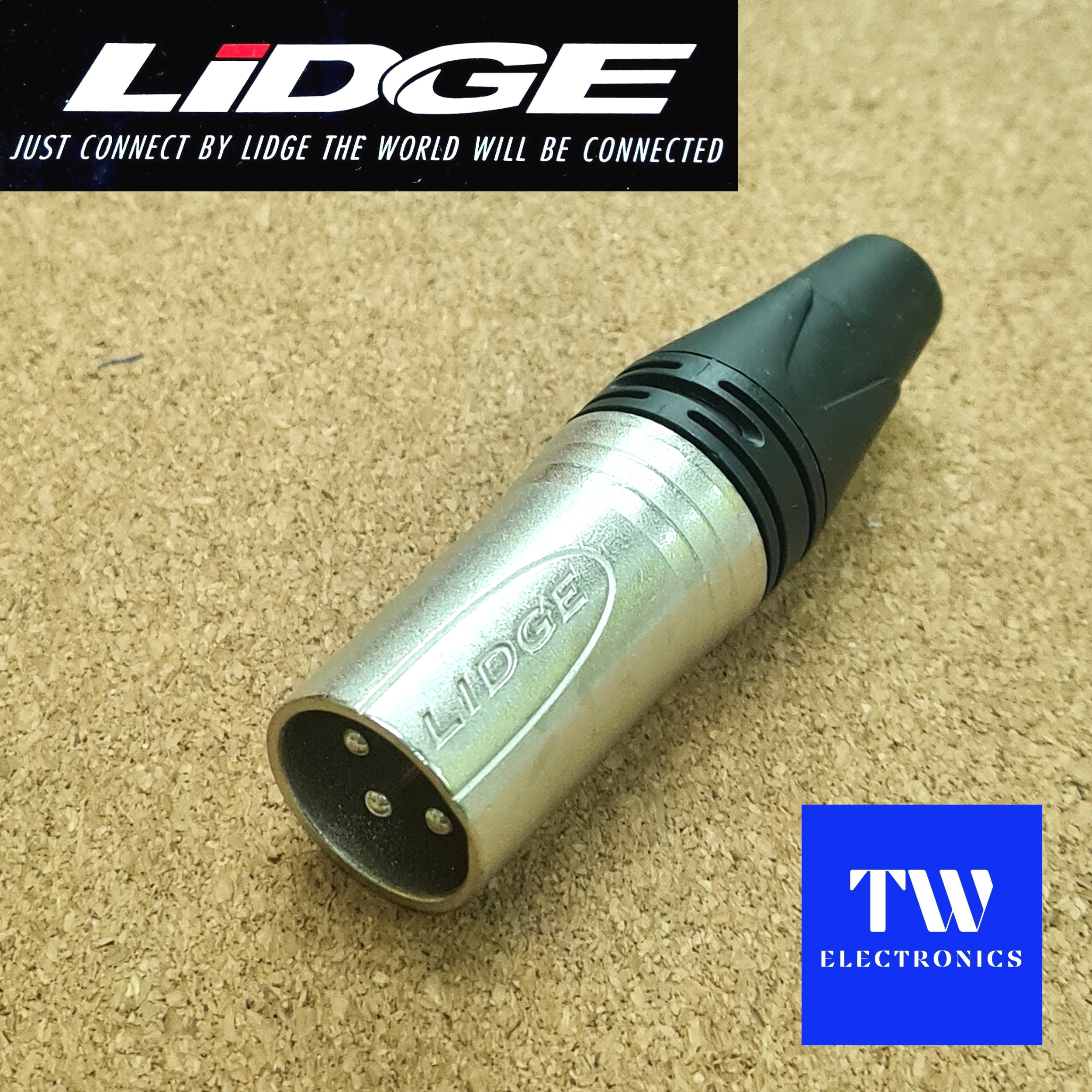 XLR 3P (ตัวผู้) LIDGE ลิดจ์ / YM-002A