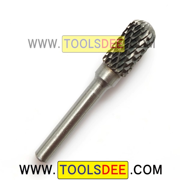 ดอกเจียรคาร์ไบด์ แกน 6 มิล หัวเจียรขนาด 10 มิล Double Cut