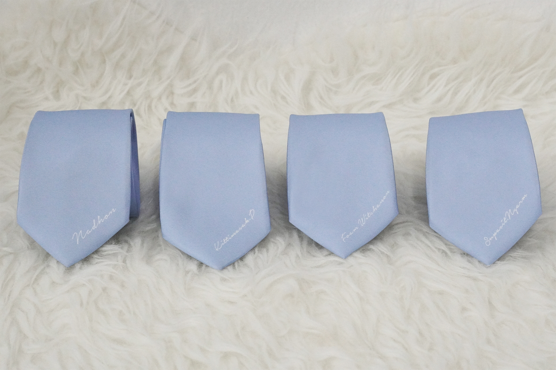 เนคไท สั่งทำใส่ชื่อ ขนาด 3" - Minimal - Indigo