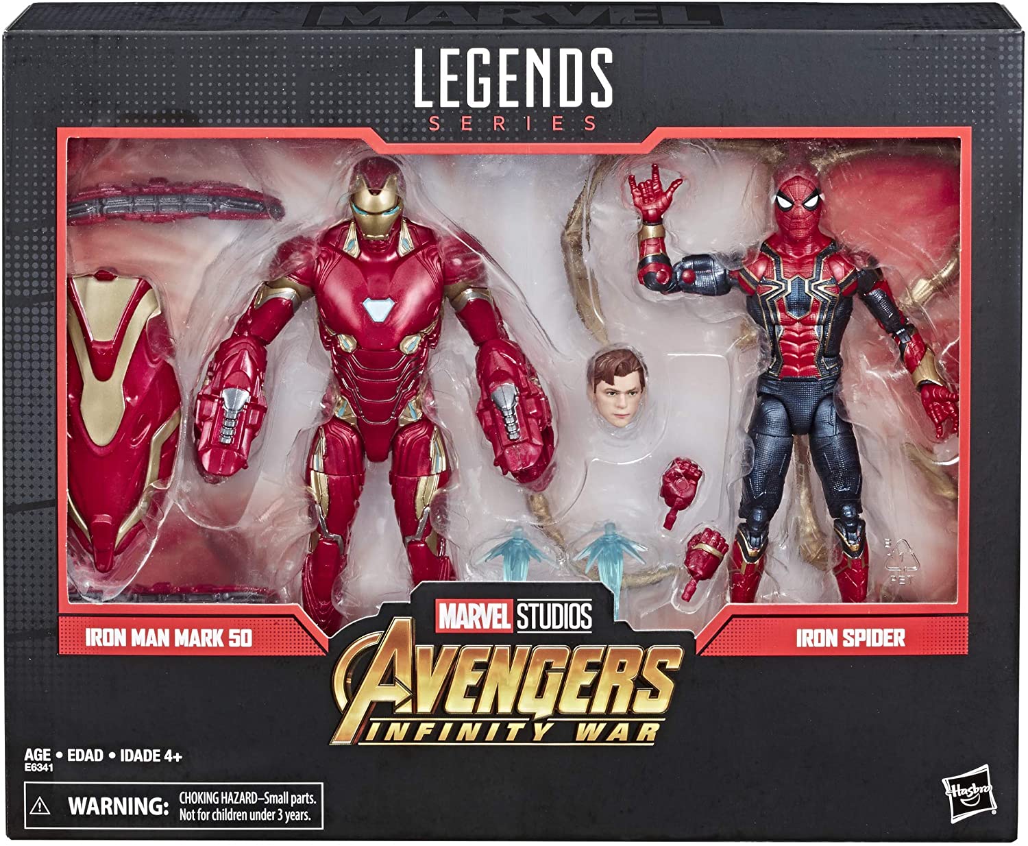 Hasbro Marvel Legends Series Iron Man Mark 50 & Spider-Man Iron Spider 6-Inch Action Figure ฮาสโบร มาร์เวล เลเจนด์ อเวนเจอร์ส หุ่นโมเดลฟิกเกอร์ ไอรอนแมน และ ไอรอน สไปเดอร์ ขนาด 6 นิ้ว ลิขสิทธิ์แท้