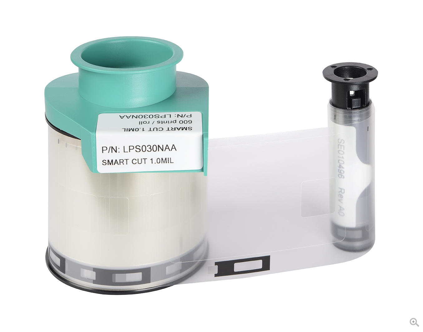 ขายถูก Clear patch 0.5mil 600 sides / roll สำหรับเครื่องพิมพ์บัตร (Evolis CARD LAMINATION MODULE)