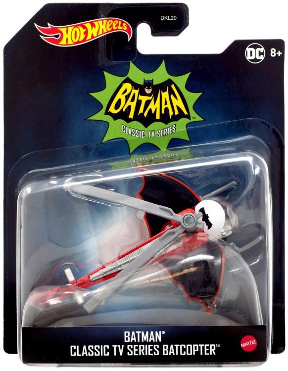 โมเดลรถแบทแมนฮอทวีล Hot Wheels DC Comics Premium 1:50 Scale Batman Wave 3 - Batman Classic TV Series Batcopter