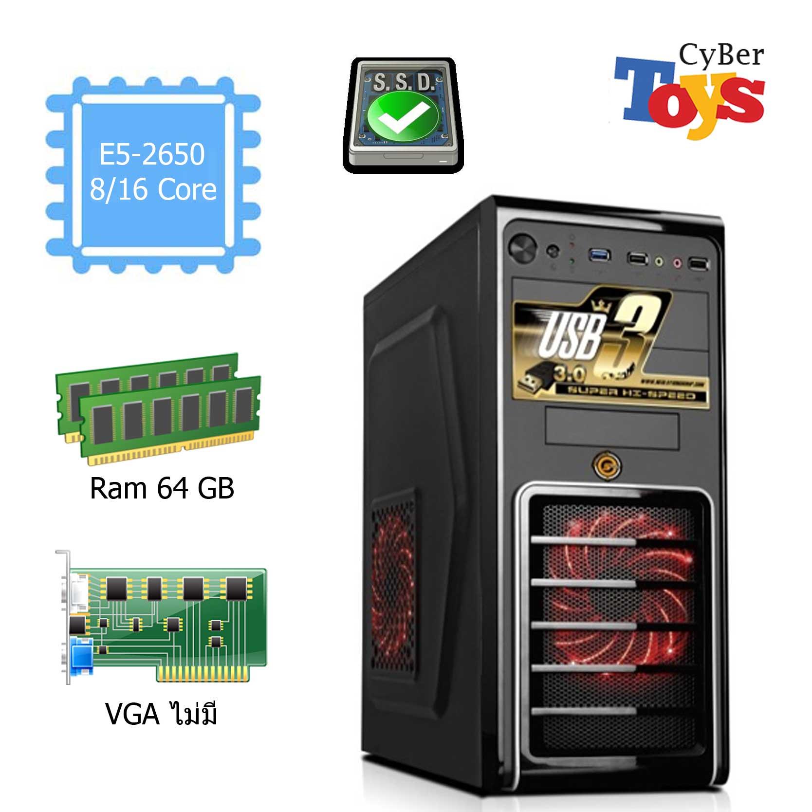 คอมสำหรับงานออกแบบ และเล่นเกมส์ WorkStation 8/16Core Ram 64 G
