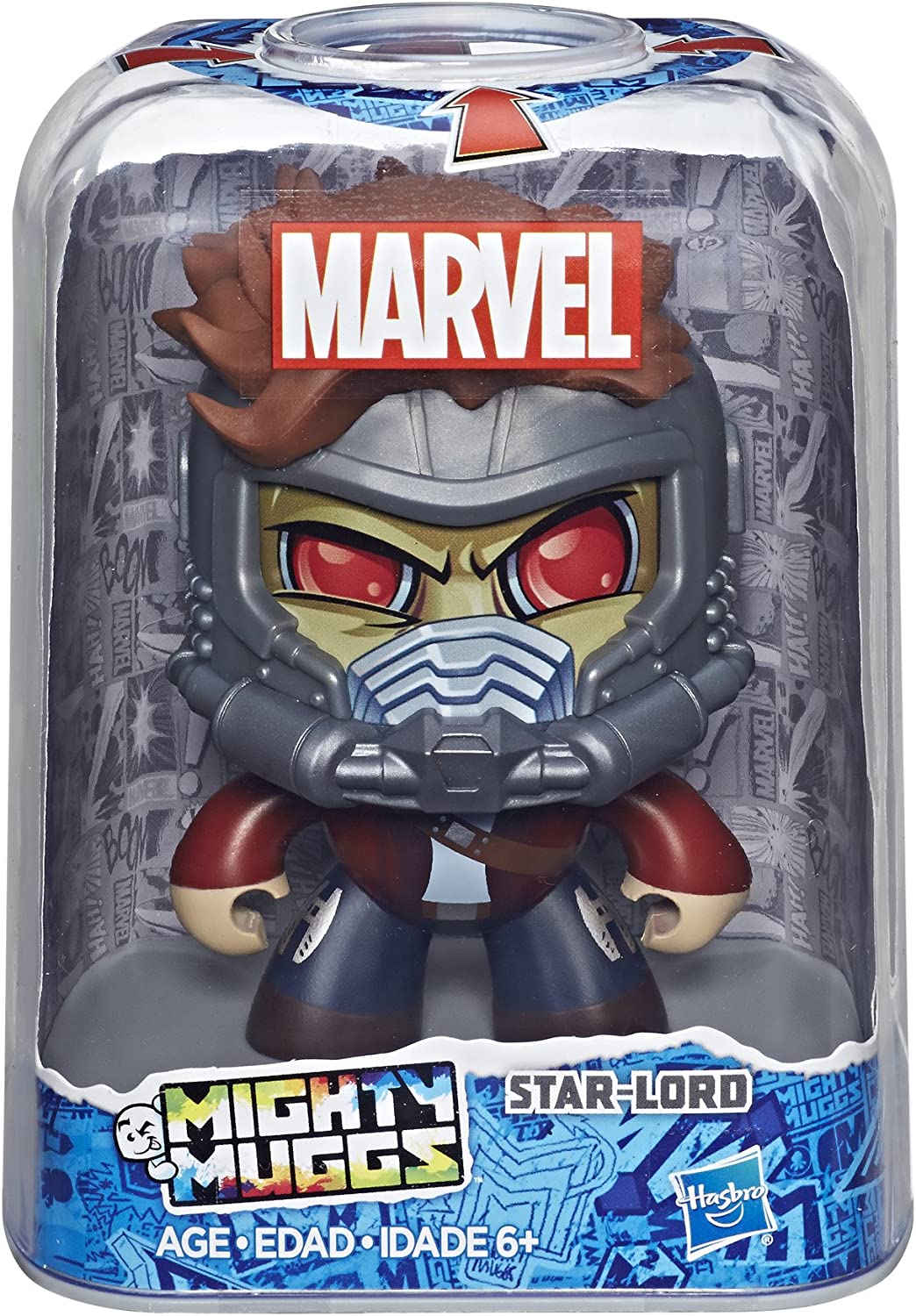 Hasbro Marvel Avengers Mighty Muggs Star-Lord ฮาสโบร มาร์เวล อเวนเจอร์ส ไมตี้ มักส์ สตาร์-ลอร์ด ตุ๊กตาเปลี่ยนหน้าได้ ลิขสิทธิ์แท้