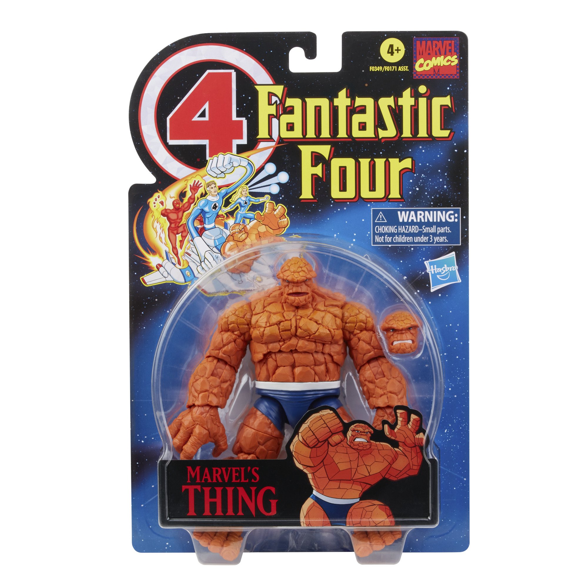 Hasbro Marvel Legends Series Retro Fantastic Four The Thing 6-Inch Action Figure ฮาสโบร มาร์เวล เลเจนด์ แฟนแทสติก โฟร์ หุ่นโมเดลฟิกเกอร์ เดอะ ธิง ขนาด 6 นิ้ว ลิขสิทธิ์แท้