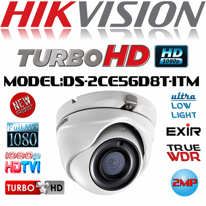 ขายถูก HIKVISION Turbo HD รุ่น DS-2CE56D8T-ITM ความละเอียด 2 ล้านพิกเซล Ultra Low Light
