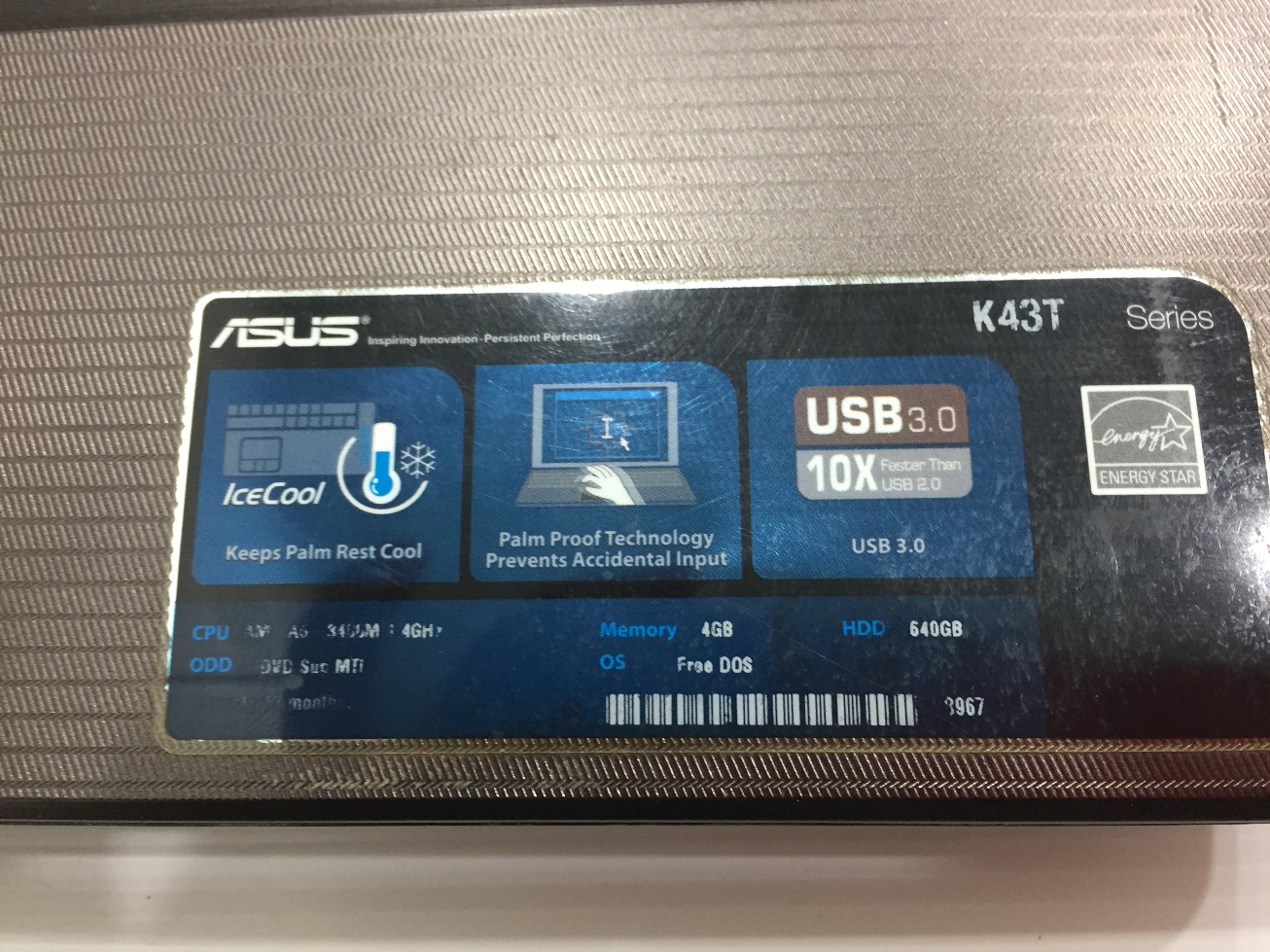 ASUS K43TA