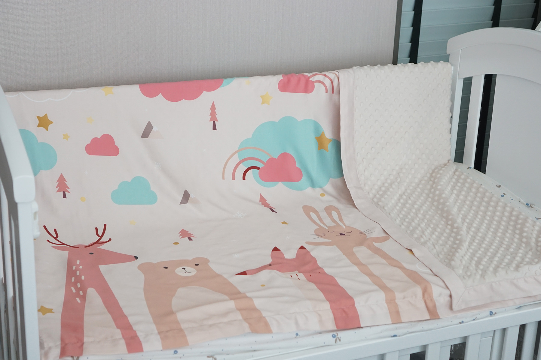 ผ้าห่ม Milestone ลาย Woodland - Beige