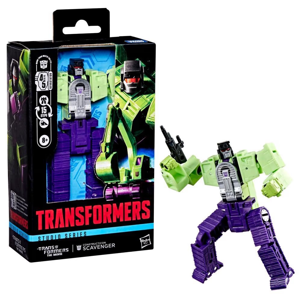 Hasbro Transformers Studio Series Deluxe Class Constructicon Scavenger Action Figure ฮาสโบร ทรานสฟอเมอร์ส สตูดิโอ ซีรีย์ส หุ่นยนต์สตรัคติคอน สแคฟเวนเจอร์ ขนาด 4.5 นิ้ว ลิขสิทธิ์แท้
