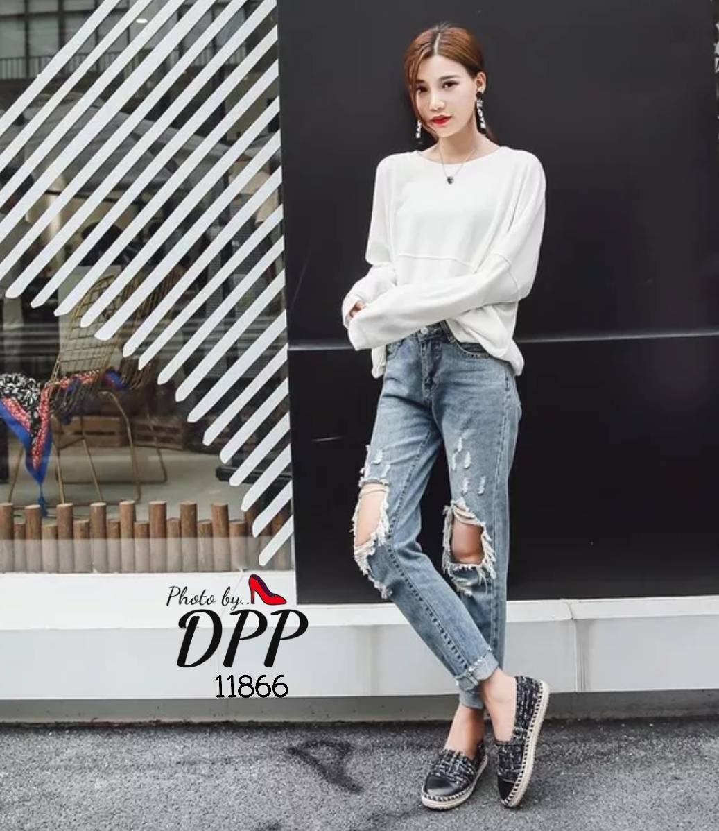 รองเท้า Slipper ผ้าทวิส (สีครีม)