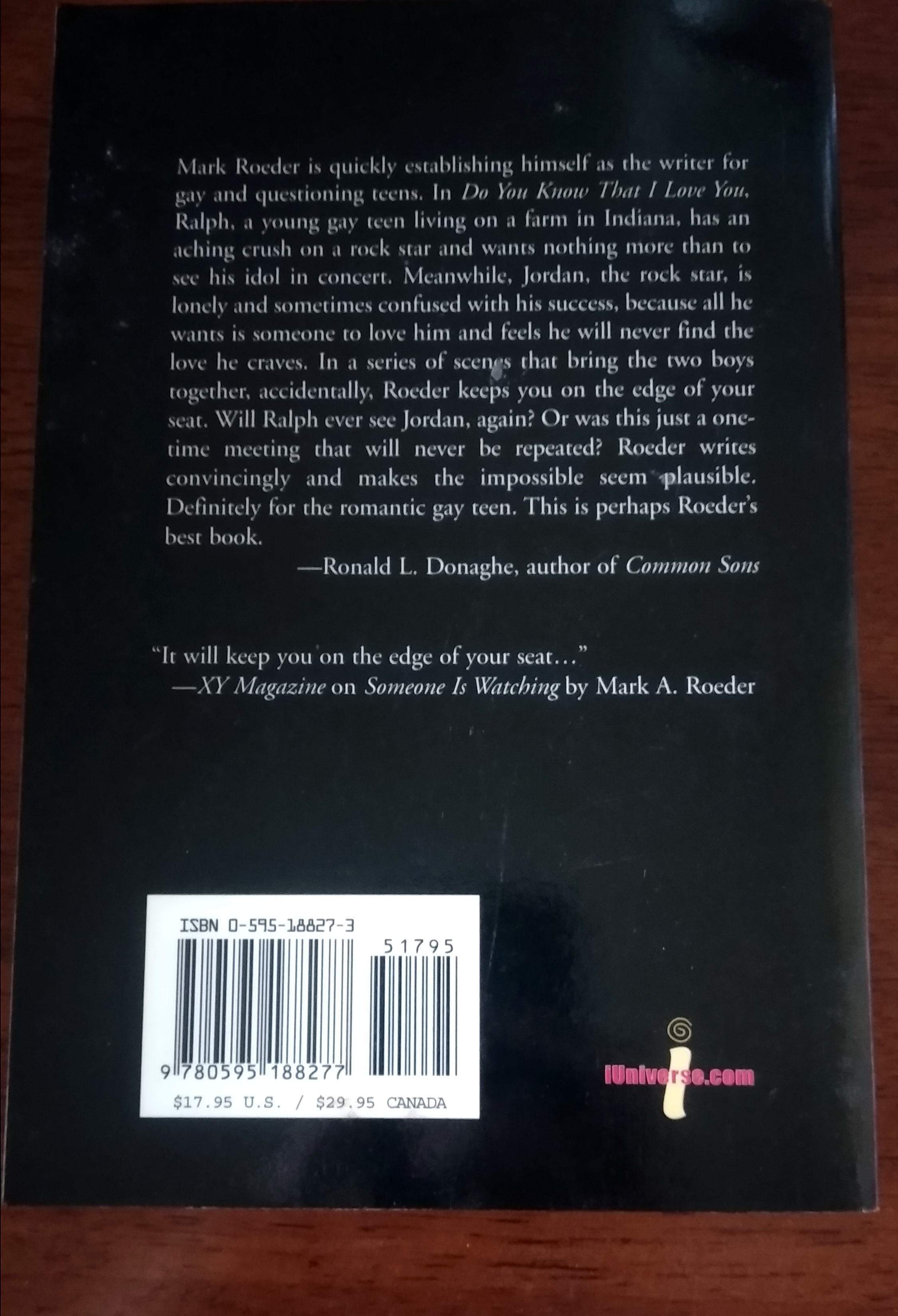 Do You Know That I Love You? by Mark A. Roeder นิยายภาษาอังกฤษมือสอง