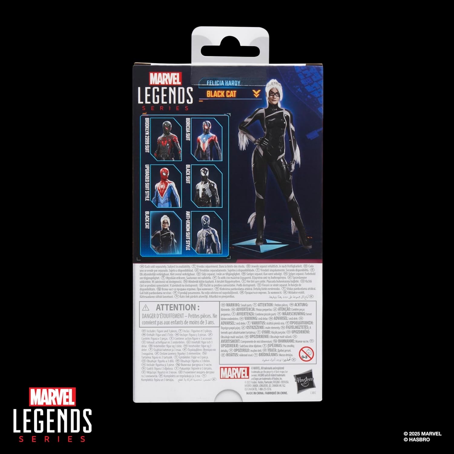 Hasbro Marvel Legends Series Gamerverse Black Cat Felicia Hardy Action Figure ฮาสโบร มาร์เวล เลเจนด์ ซีรี่ย์ส หุ่นโมเดลฟิกเกอร์ เกมเมอร์เวิร์ส แบล็ค แคท เฟลิเซีย ฮาร์ดี้ ขนาด 6 นิ้ว ลิขสิทธิ์แท้