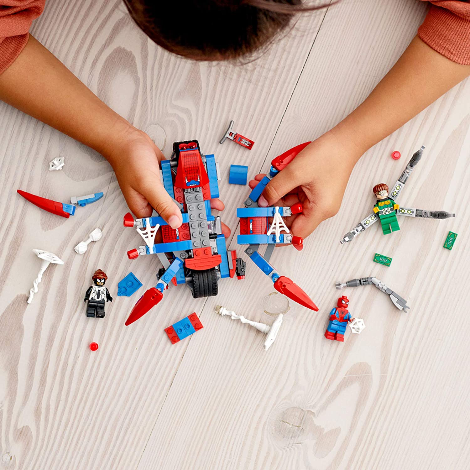 LEGO ตัวต่อเสริมทักษะ มาร์เวล สไปเดอร์-แมน Marvel Spider-Man : Spider-Man vs. Doc Ock รุ่น 76148