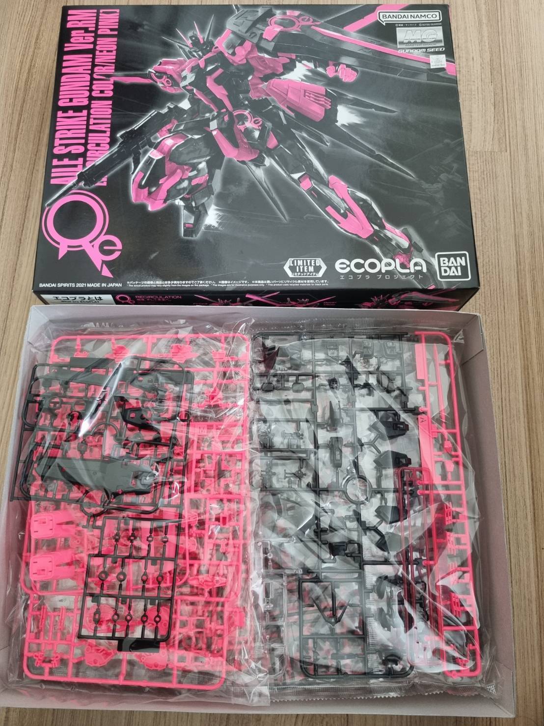 โมเดล MG 1/100 ECOPLA Aile Strike Gundam Ver. RM