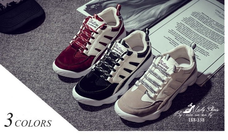 รองเท้าสปอร์ตสีทูโทน (มี3สี)