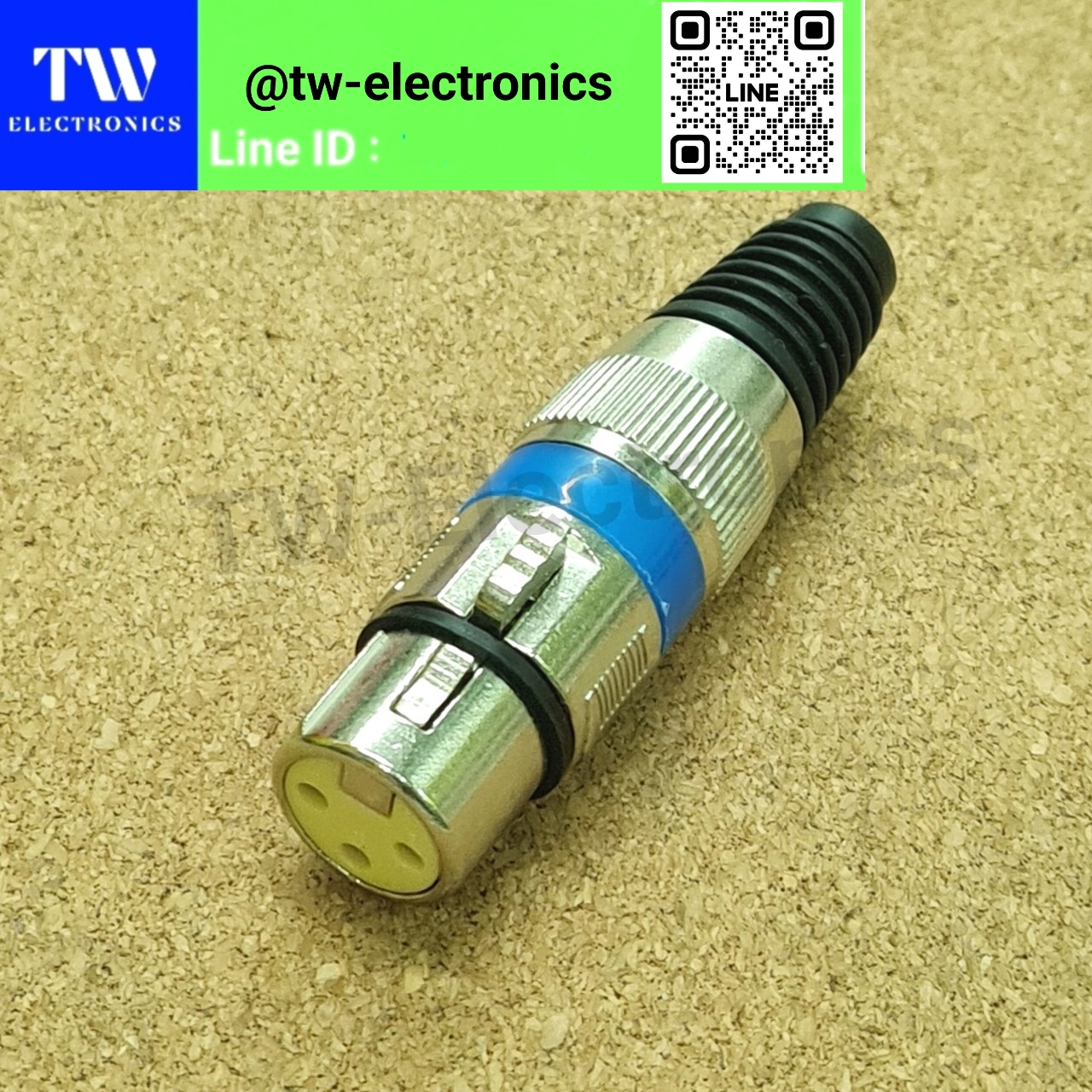 XLR ตัวเมีย คาดสีน้ำเงิน