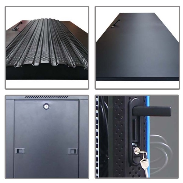 ขายถูก ตู้ Link CH-60842CW 19” Curve-Wave Server Rack 42U (60x80x207cm.) Black for Data Center *ส่งฟรีเขต กทม.และปริมณฑล