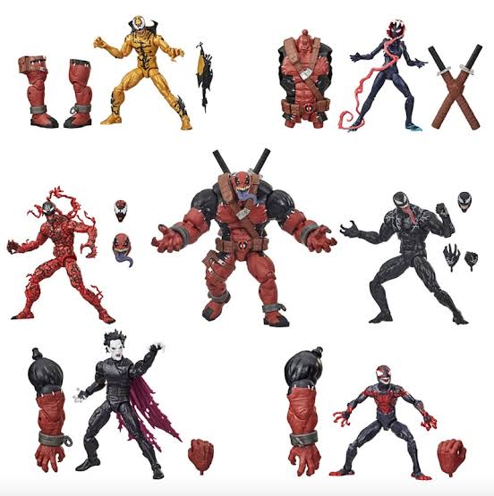 Hasbro Marvel Legends Series Venom Set of 6 (Venompool BAF) 6-inch Figure ฮาสโบร มาร์เวล เลเจนด์ ซีรี่ย์ส เวน่อม ครบเซ็ต6ตัว พร้อมBAF เวน่อมพูล ลิขสิทธิ์แท้