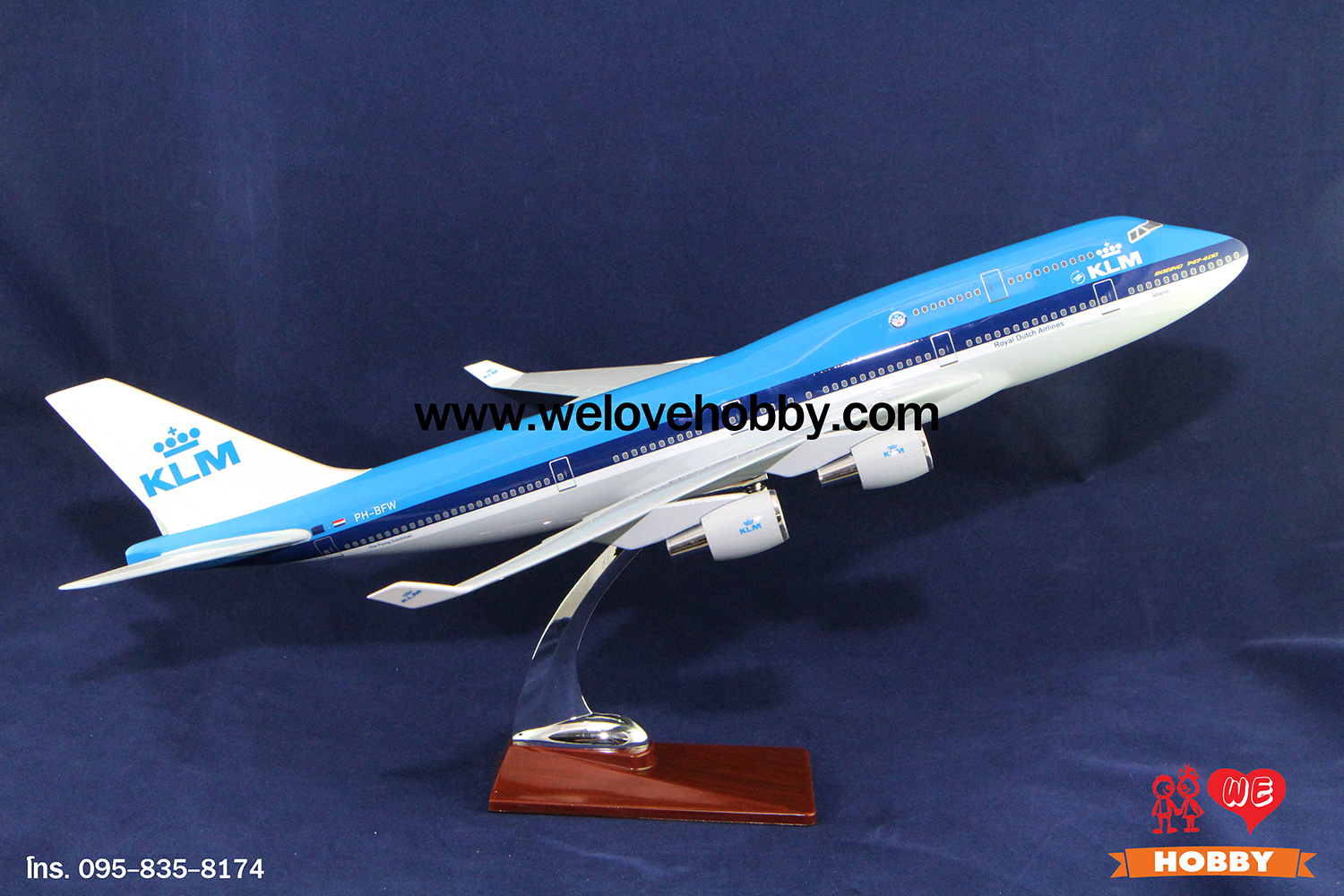 โมเดลเครื่องบิน KLM (Boeing 747-400) เนเธอร์แลนด์ ลำใหญ่