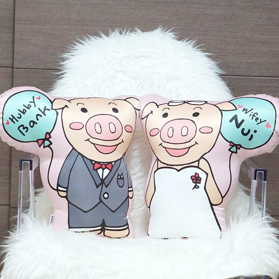 หมอนสั่งทำใส่ชื่อ ลายหมู