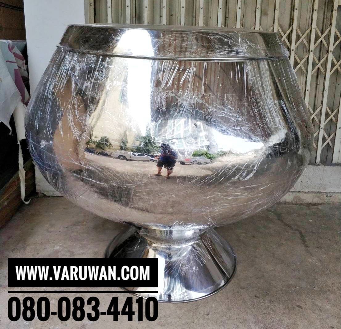 บาตรสแตนเลส (บาตรสแตนเลสใบใหญ่) บาตรออมสิน บาตรน้ำมนต์ สแตนเลสอย่างดี