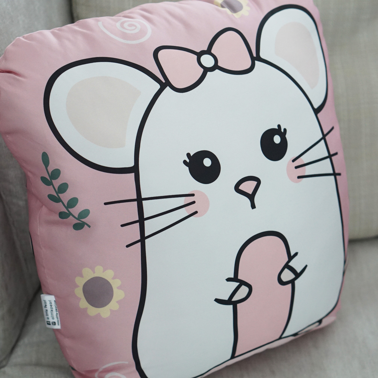 หมอนของขวัญพร้อมส่ง Mommy Mouse - Pink