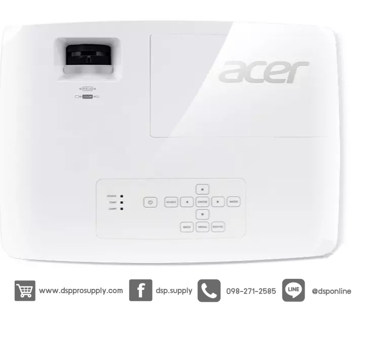 ขายถูก Projector ACER P1360WBi DLP Projector (4,000 Ansi Lumens/WXGA) เครื่องฉายภาพโปรเจคเตอร์ ยี่ห้อ เอเซอร์ รุ่น P1360WBi ประกันศูนย์ 3 ปี ออกใบกำกับภาษีได้