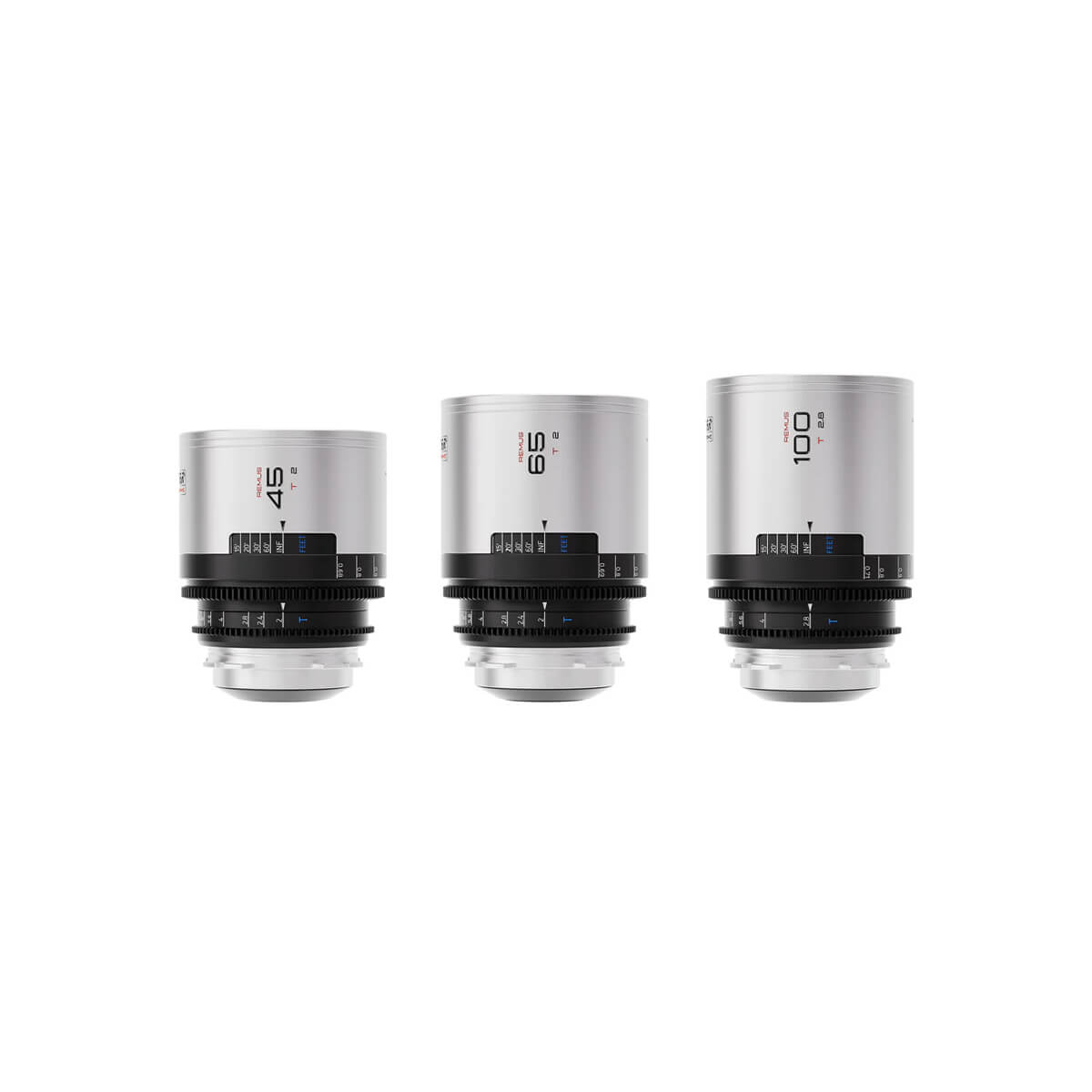 ชุดเลนส์อนามอร์ฟิก BLAZAR LENS Remus 45/65/100mm T2.0 Full-Frame 1.5x Anamorphic 3-Lens Kit with Case (PL Mount) Set A