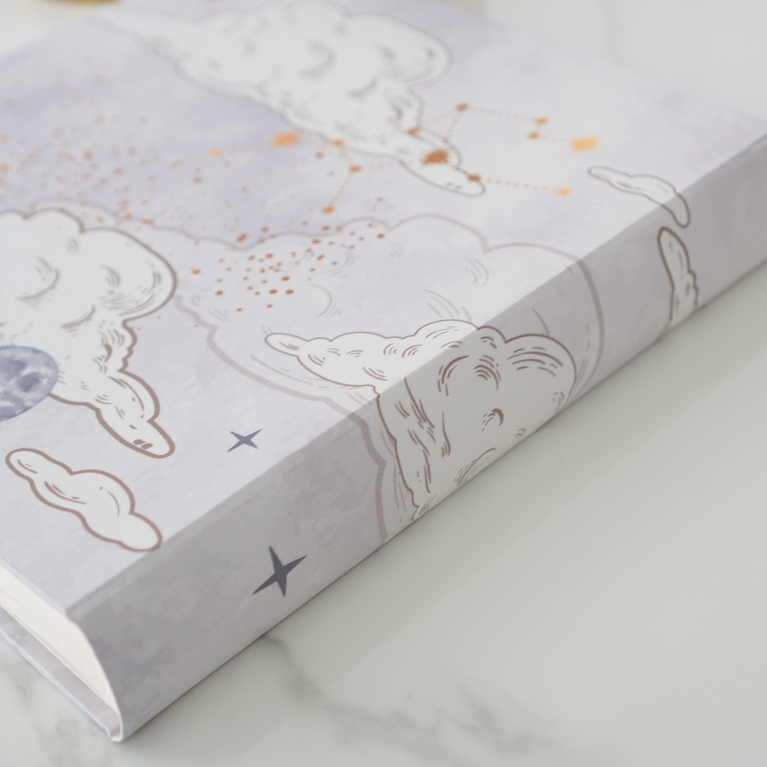 สมุดเซ็น สมุดอวยพร แบบพร้อมส่ง ลาย Zodiac - Grey มีให้เลือก 4 ขนาด
