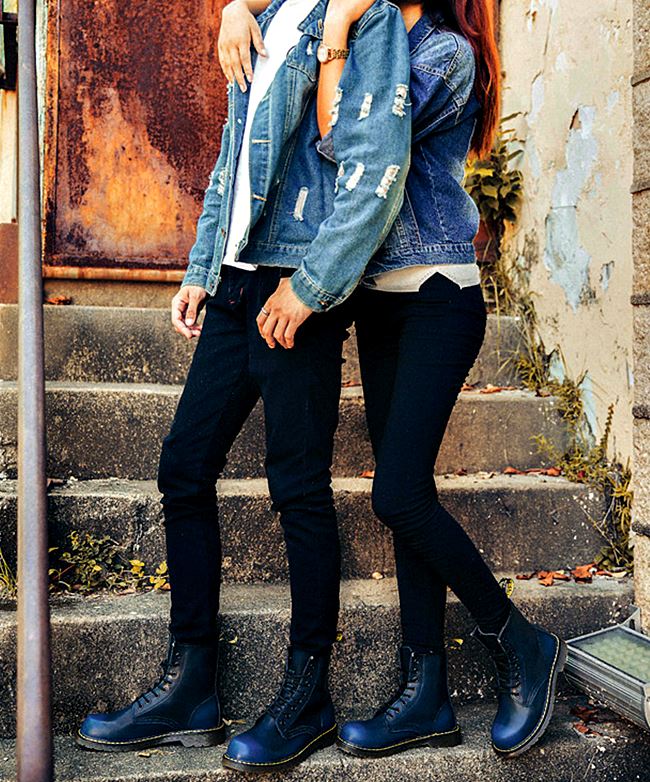 01051 รองเท้าบูท LZDZN Boots Leather Shoes high สไตล์วินเทจ [ชาย/หญิง] Size 35-44