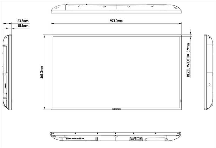 ขายถูก Hisense 43B4E31T 43” 4K UHD Digital Signage Display (16/7)
