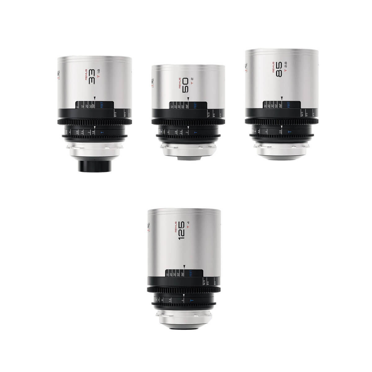 ชุดเลนส์อนามอร์ฟิก BLAZAR LENS Remus 1.5x Full Frame Anamorphic 4 Lens Set 33/50/85/125mm (PL)