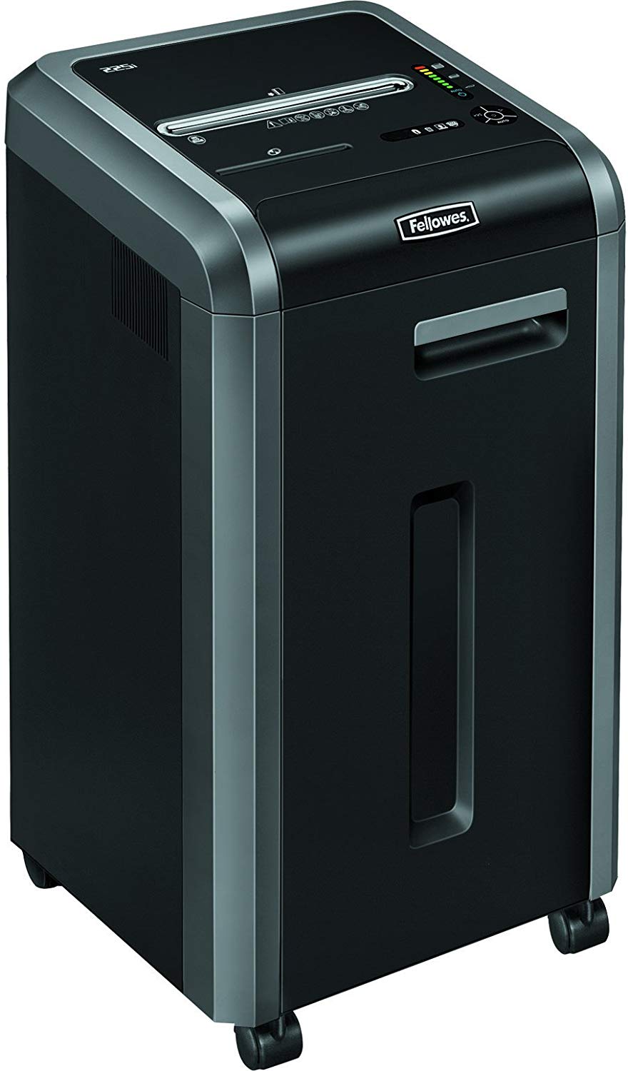 ขายถูก เครื่องทำลายเอกสาร Fellowes รุ่น 225i ตัดครั้งละ 20 แผ่น/ครั้ง ( A4/70) ตัดตรง Strip-Cut