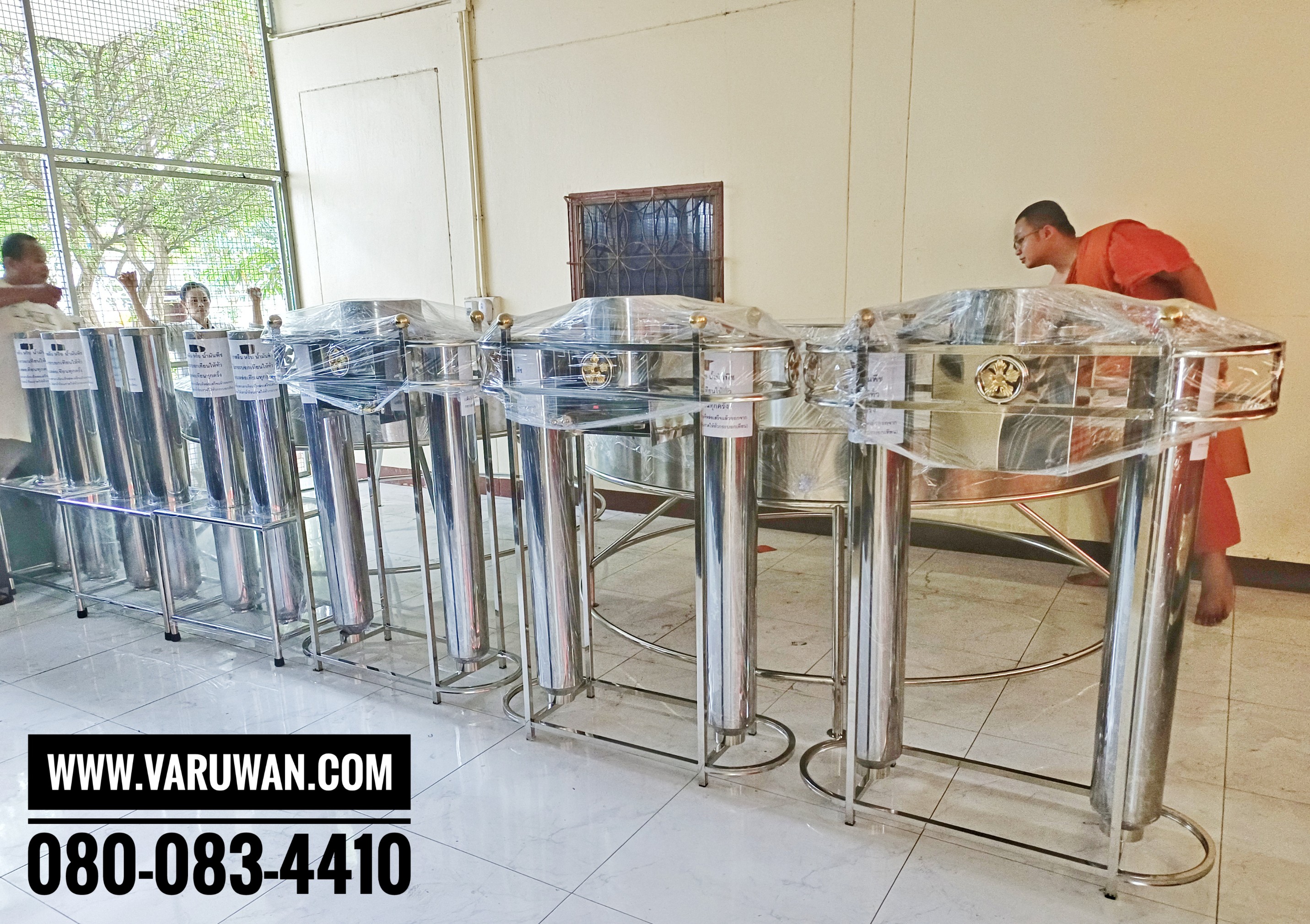 เครื่องหล่อเทียนพรรษาสแตนเลส แบบคู่