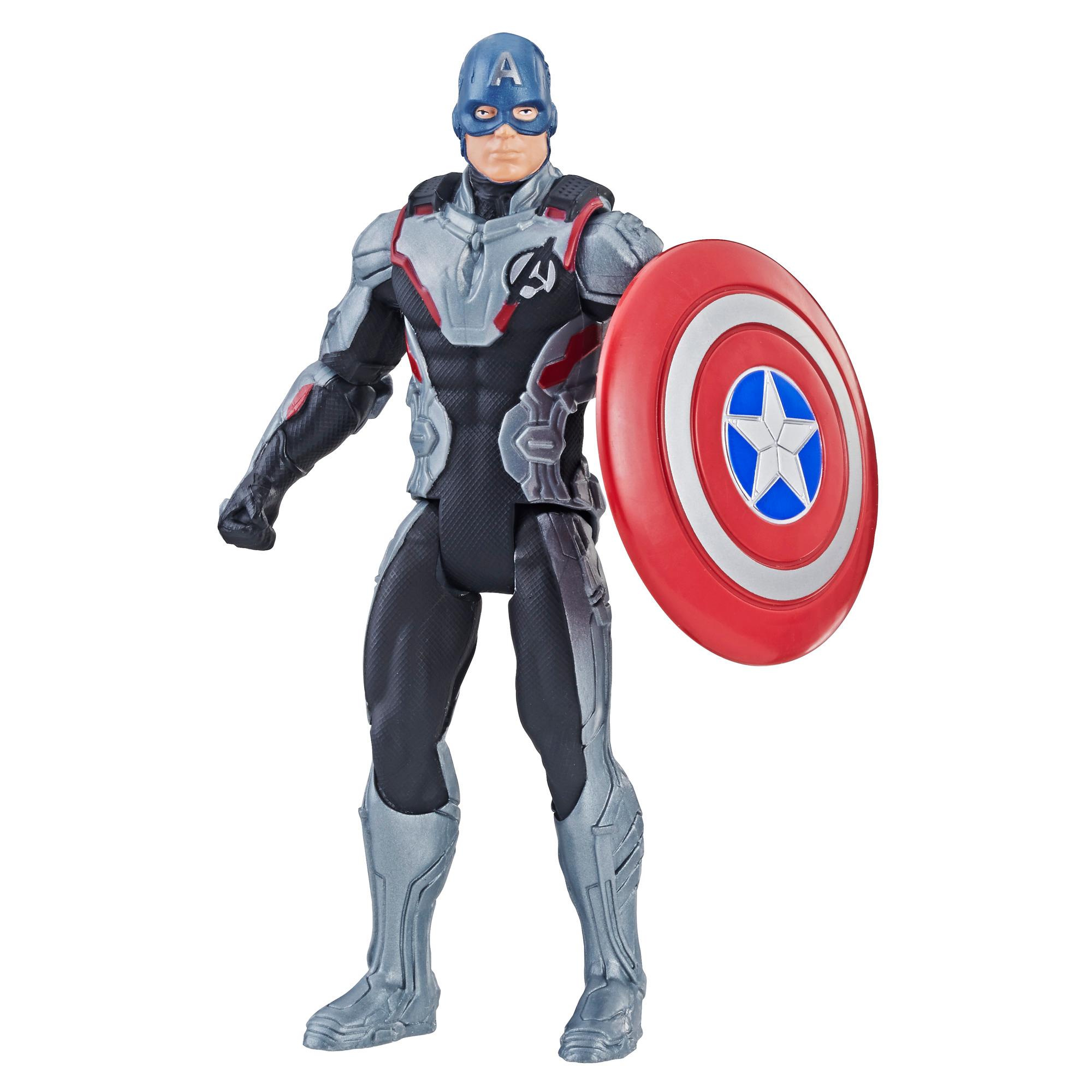 HASBRO Marvel Avengers Endgame Team Suit Captain America 6-Inch-Scale Figure ฮาสโบร มาร์เวล อเวนเจอร์ส หุ่นโมเดลฟิกเกอร์ กัปตันอเมริกา 6 นิ้ว ลิขสิทธิ์แท้
