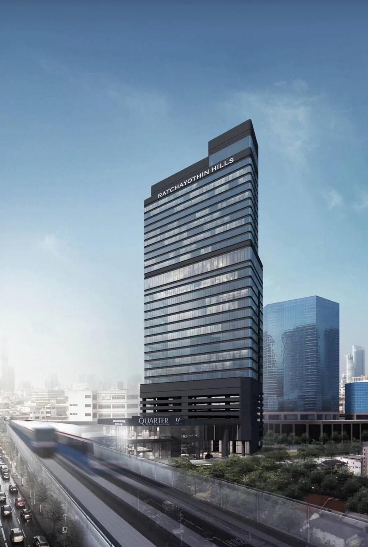 อาคารรัชโยธิน ฮิลส์ ( Ratchayothin Hills ) สำนักงานให้เช่าติดถนนพหลโยธิน ใกล้รถไฟฟ้าสายสีเขียว สถานีพหลโยธิน 24 เพียง 200 ม.
