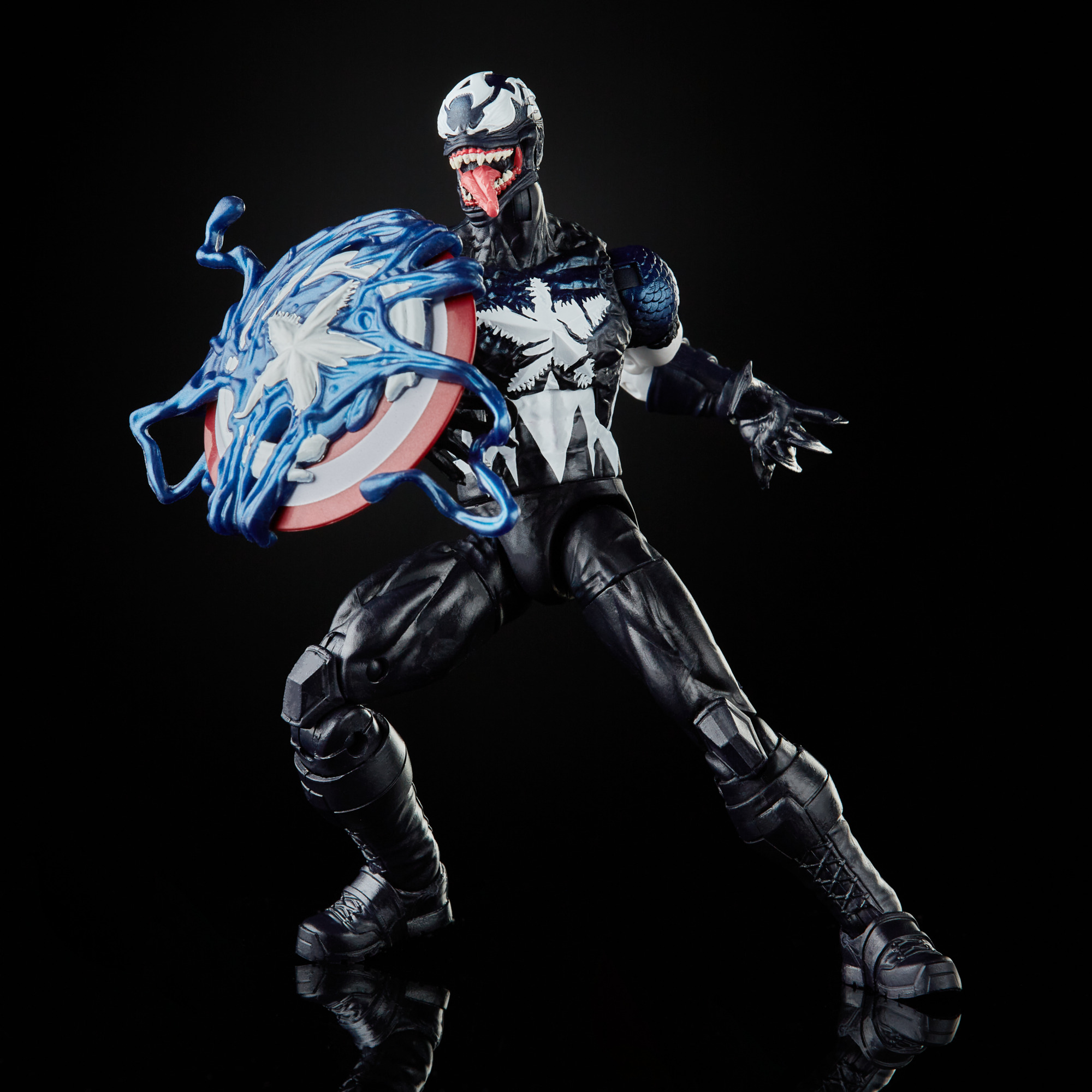 Hasbro Marvel Legends Venomized Captain America 6-inch Figure ฮาสโบร มาร์เวล เลเจนด์ ซีรี่ย์ส หุ่นโมเดลฟิกเกอร์ เวน่อมไมซ์ กัปตัน อเมริกา ขนาด 6 นิ้ว ลิขสิทธิ์แท้