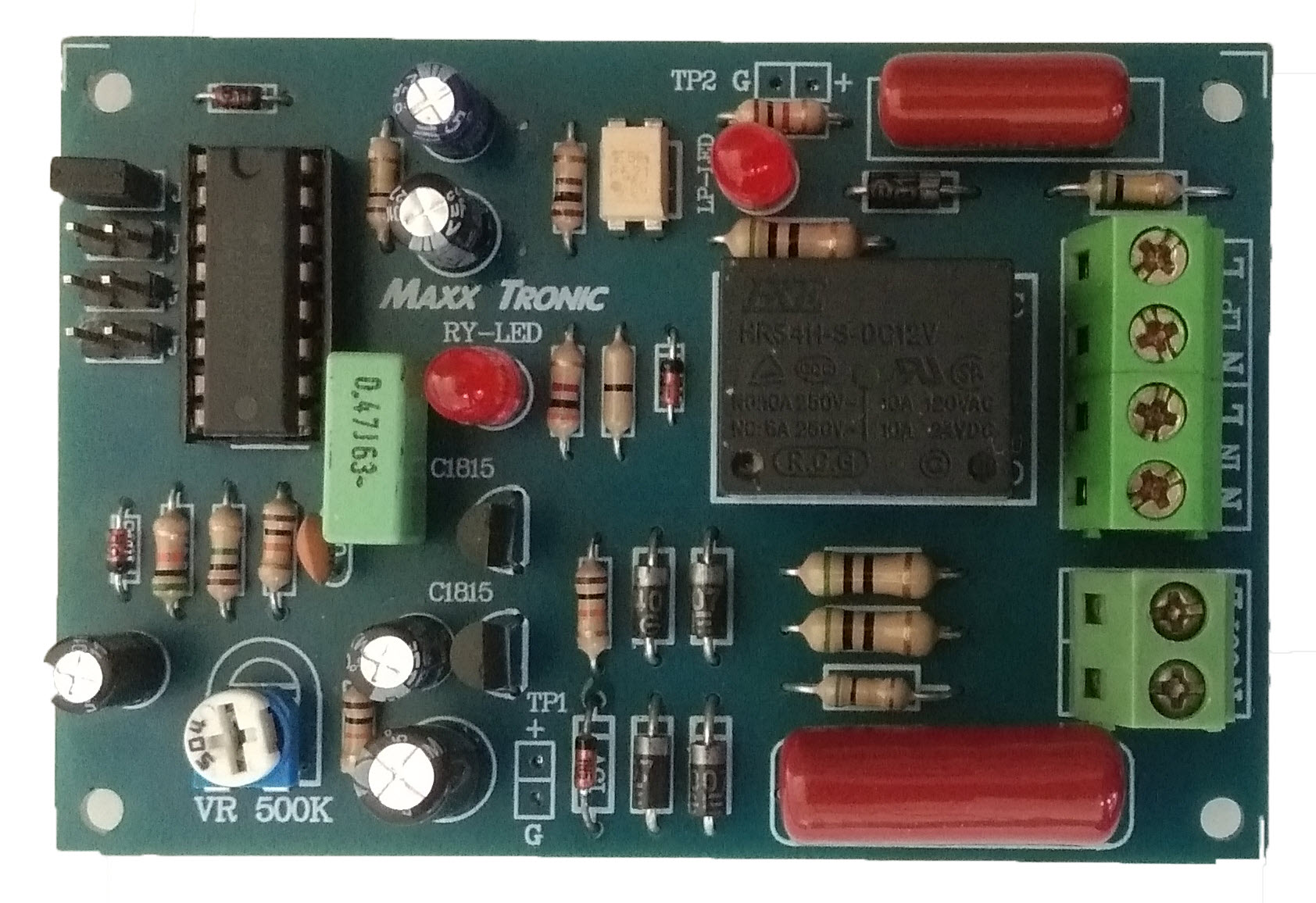MaxxTronic MXA142 วงจรสวิตซ์ไฟหน่วงเวลาพัดลมในห้องน้ำ 1- 60 นาที