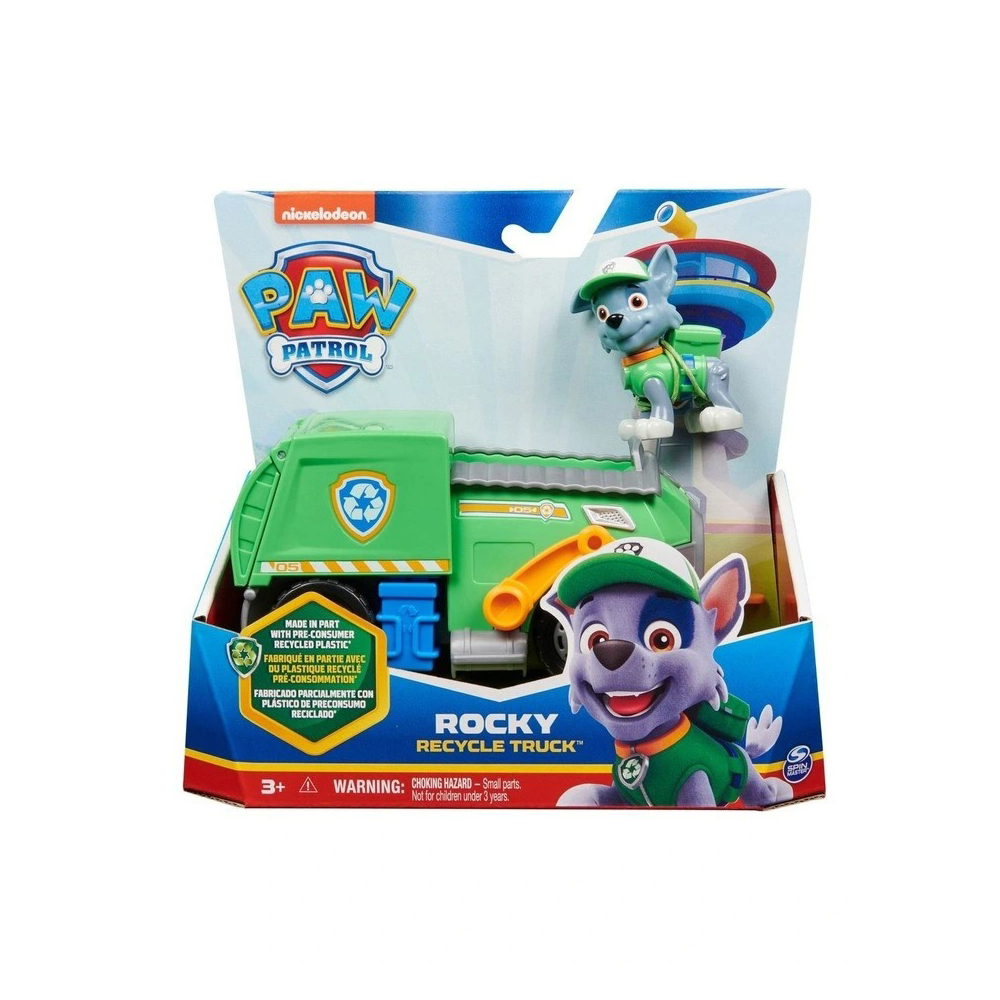 Paw Patrol Basic Vehicles – Rocky ของเล่นรถฟิกเกอร์ พาว พาโทรล ร็อคกี้ ลิขสิทธิ์แท้