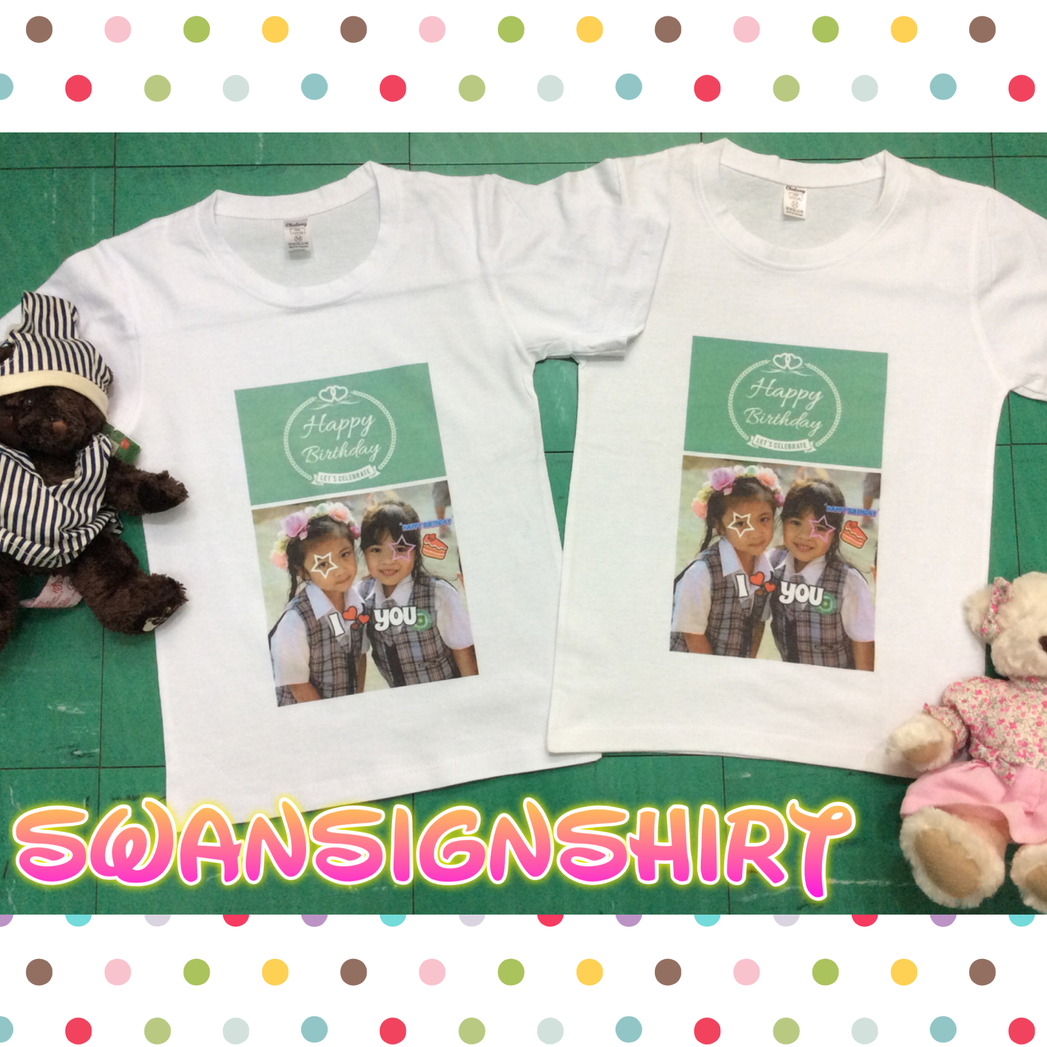 เสื้อยืดเด็ก สกรีนภาพถ่าย