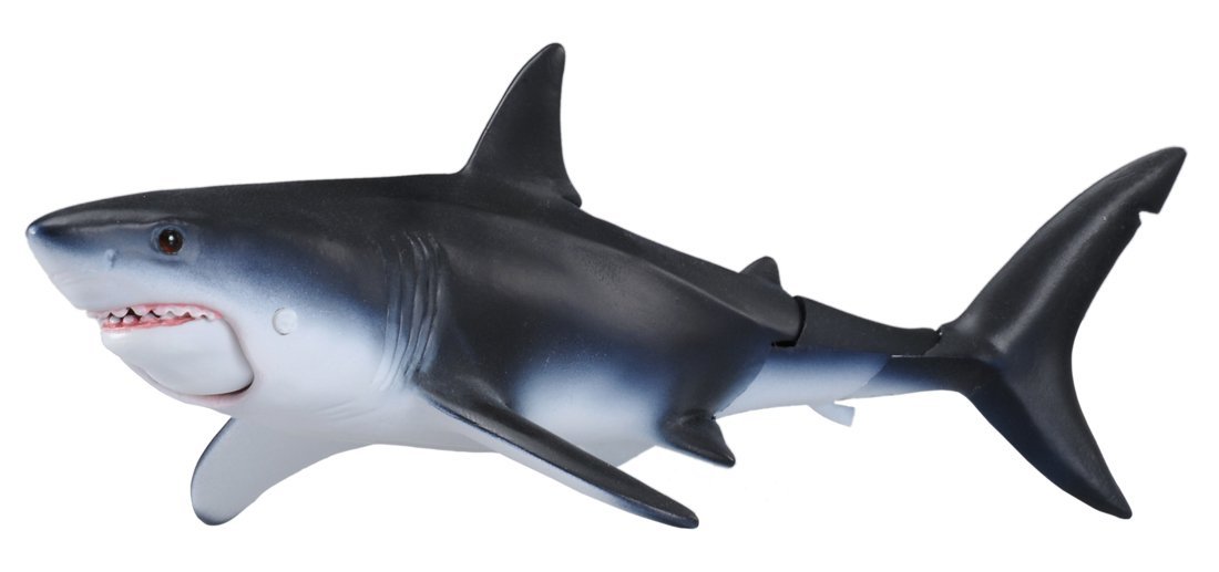 โมเดลปลาฉลามขาว (Great White Shark) แบรนด์ Takara Tomy ขนาดยาวประมาณ 7.5 ซม