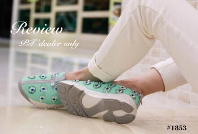 รองเท้า Dior Fusion Sneakers สีเขียวมินต์